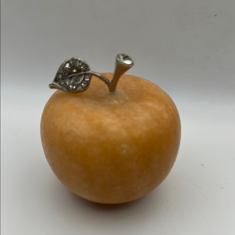 Orange Calcite Decorative Crystal Apple